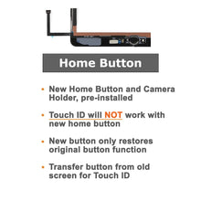 Load image into Gallery viewer, iPad 5 (5th Gen) LCD Screen Replacement Glass Touch Digitizer Kit (2017, A1822 | A1823) + Home Button, Adhesive, Guide - Black