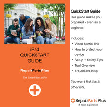 Load image into Gallery viewer, iPad 5 5th Generation Screen Replacement Glass Touch Digitizer Premium Repair Kit (2017, A1822 | A1823) w/ Home Button, Adhesive, Guide - Black