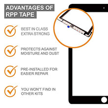 Load image into Gallery viewer, iPad 6 6th Gen Screen Replacement Glass Touch Digitizer Repair Kit (A1893 | A1954, 2018) + Home Button + Adhesive - Black