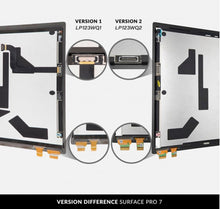 Load image into Gallery viewer, For Surface Pro 7 Screen Replacement LCD Touch Digitizer Repair Kit (2019, 1866 LP123WQ2) + Tools + Adhesive by RepairPartsPlus