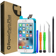 Load image into Gallery viewer, iPhone 6S Screen Replacement LCD Repair Kit + Home Button / Camera + Tools + Easy Video Instructions - White (PREMIUM)
