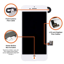 Load image into Gallery viewer, iPhone 8 | SE 2020 | SE 2022 Screen Replacement LCD Repair Kit + Camera / Small Parts + Easy Video Instructions - White (EXPRESS)