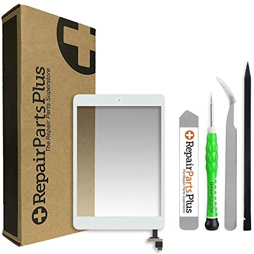 iPad Mini 1 & Mini 2 Screen Replacement Glass Touch Digitizer Repair Kit with Home Button / IC - White