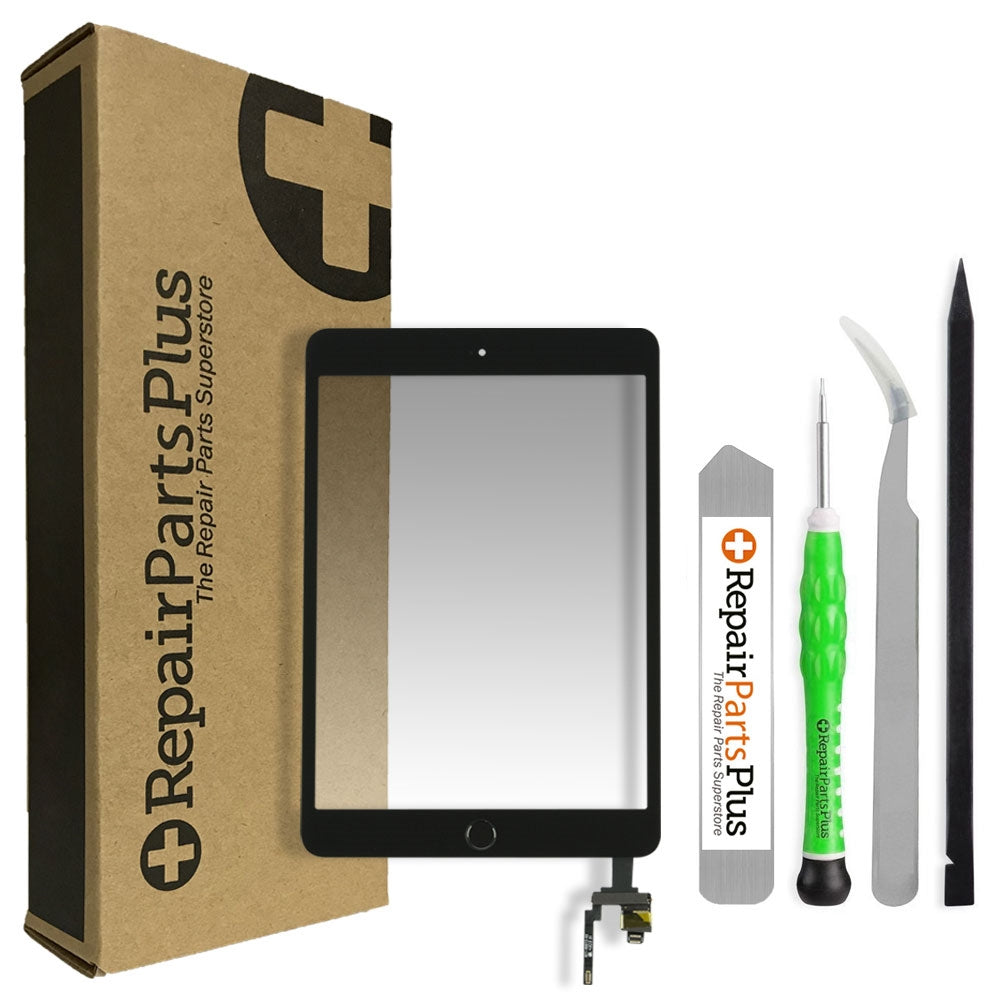 iPad Mini 3 Premium Screen Replacement Glass Touch Digitizer Repair Kit with Home Button/IC Connector 7.9