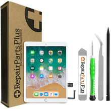 Load image into Gallery viewer, iPad 6 (6th Gen) LCD Screen Replacement + Glass Touch Digitizer Kit (2018, A1893 | A1954) + Home Button + Adhesive - White
