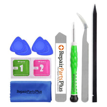 Load image into Gallery viewer, iPad 9 9th Gen Screen Replacement Glass Touch Digitizer Premium Repair Kit (10.2", A2602 | A2603 | A2604 | A2605) w/ Home Button, Adhesive, Tool Kit, Guide - Black