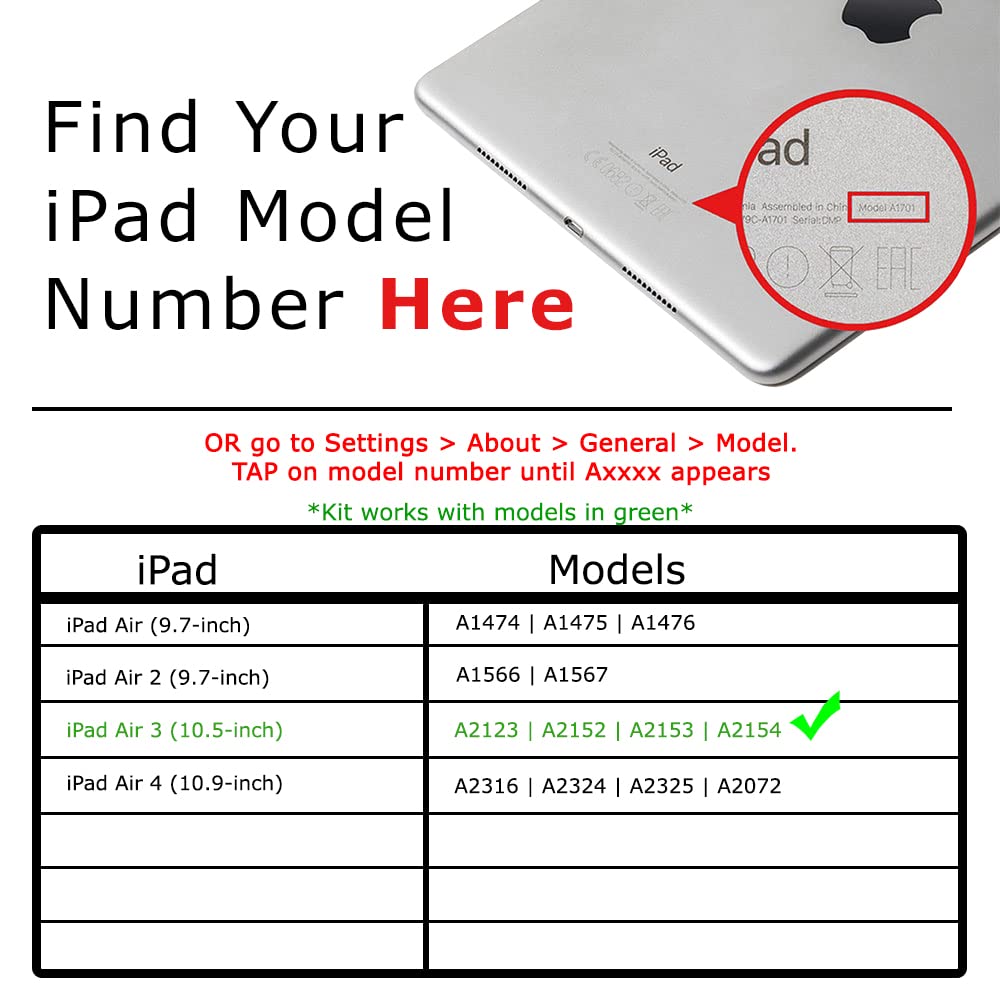 Ecran complet pour Ipad Air 3 (2019) A2152 A2123 A2153 taille 10.5 noir Vitre tactile écran Ecran complet pour Ipad Air 3 (2019) A2152 A2123 A2153 taille 10.5 noir Vitre tactile écran