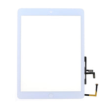 Load image into Gallery viewer, iPad Air Screen Replacement Glass Touch Digitizer with Home Button (Pre-installed Adhesive) - White
