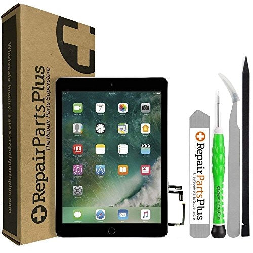 iPad Air Screen Replacement LCD and Touch Digitizer Premium Repair Kit + Home Button - Black