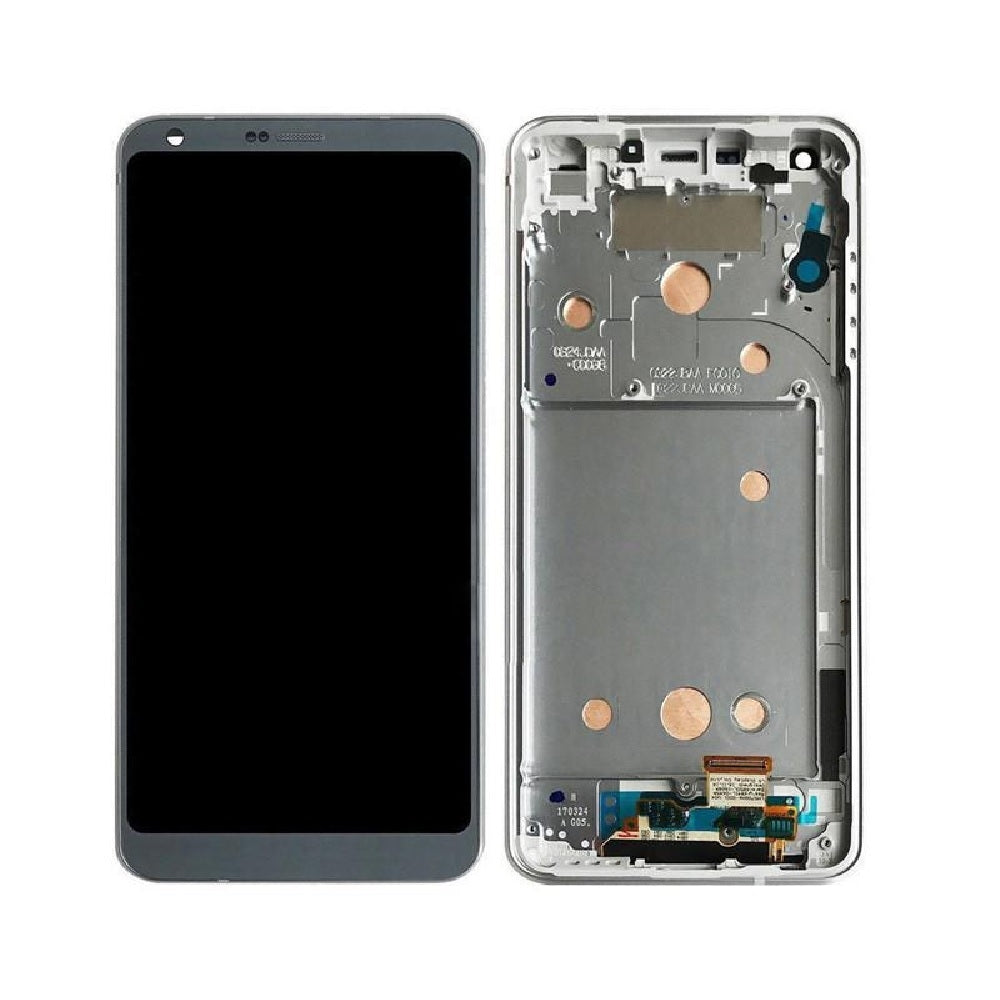 LG G6 Screen Replacement LCD and Digitizer + Frame - Silver