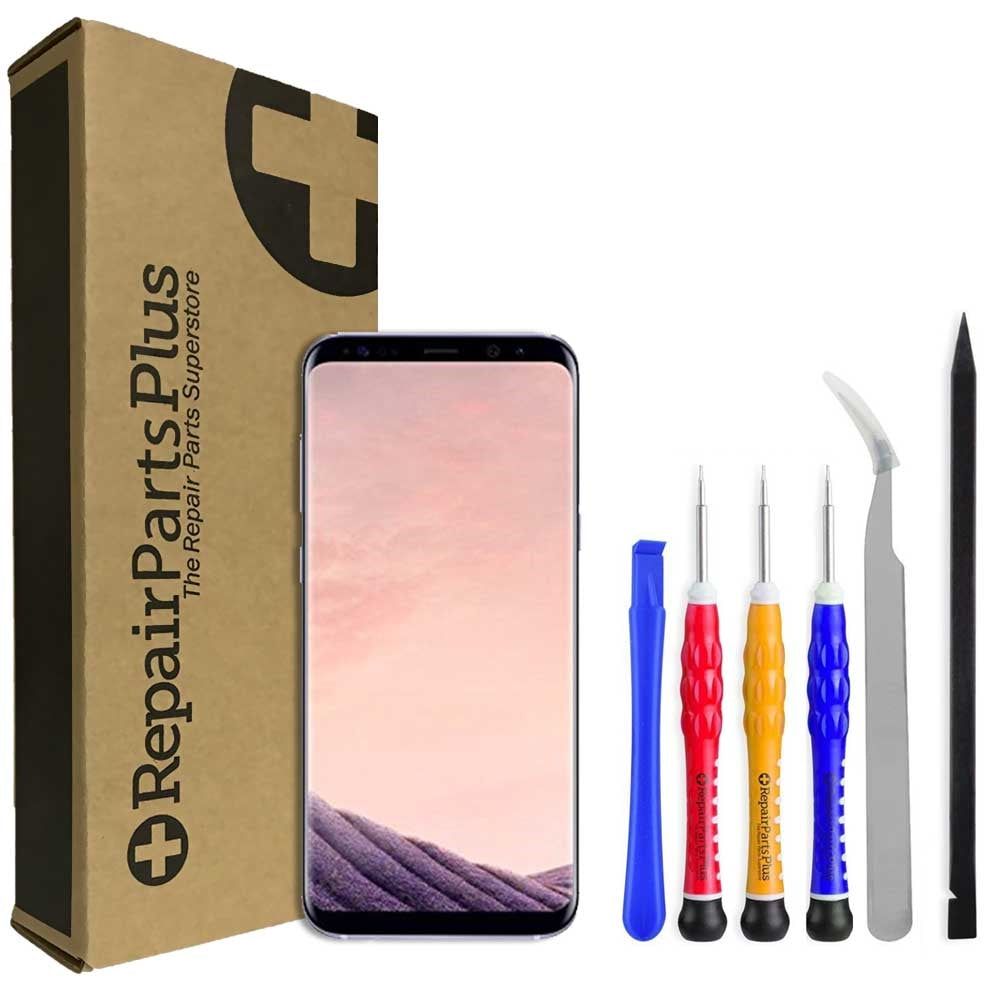 Samsung Galaxy S8 Screen Replacement + Frame Premium Repair Kit - Orchid Gray
