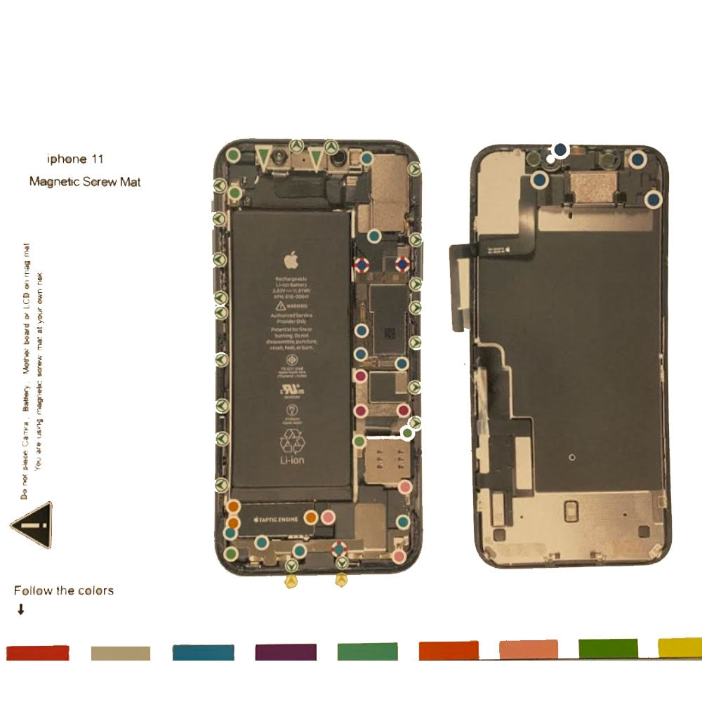 iPhone Screw Mat Pad Magnetic - iPhone 11